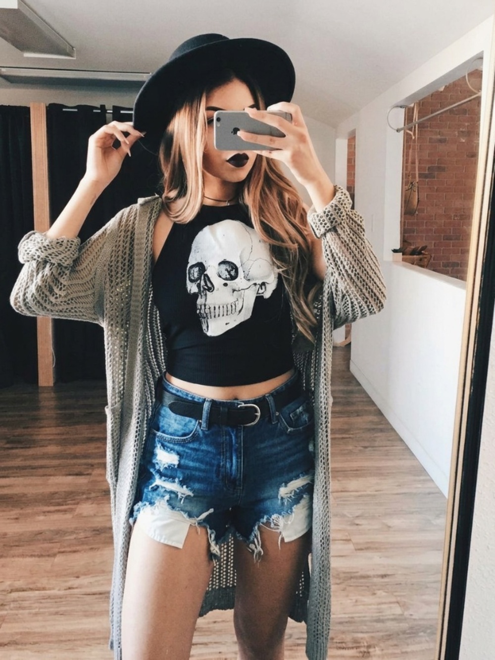 PISTOLA WOMEN MID RISE DENIM SHORTS DISTRESSED BLUE
